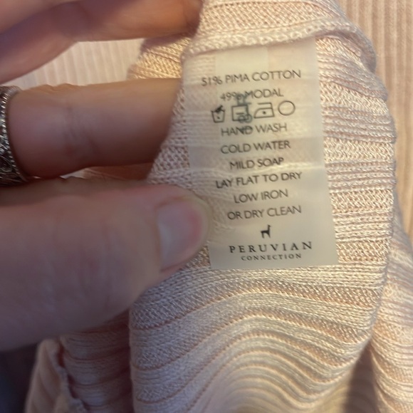 Peruvian connection sweater skirt, medium, pale pink - Picture 3 of 3